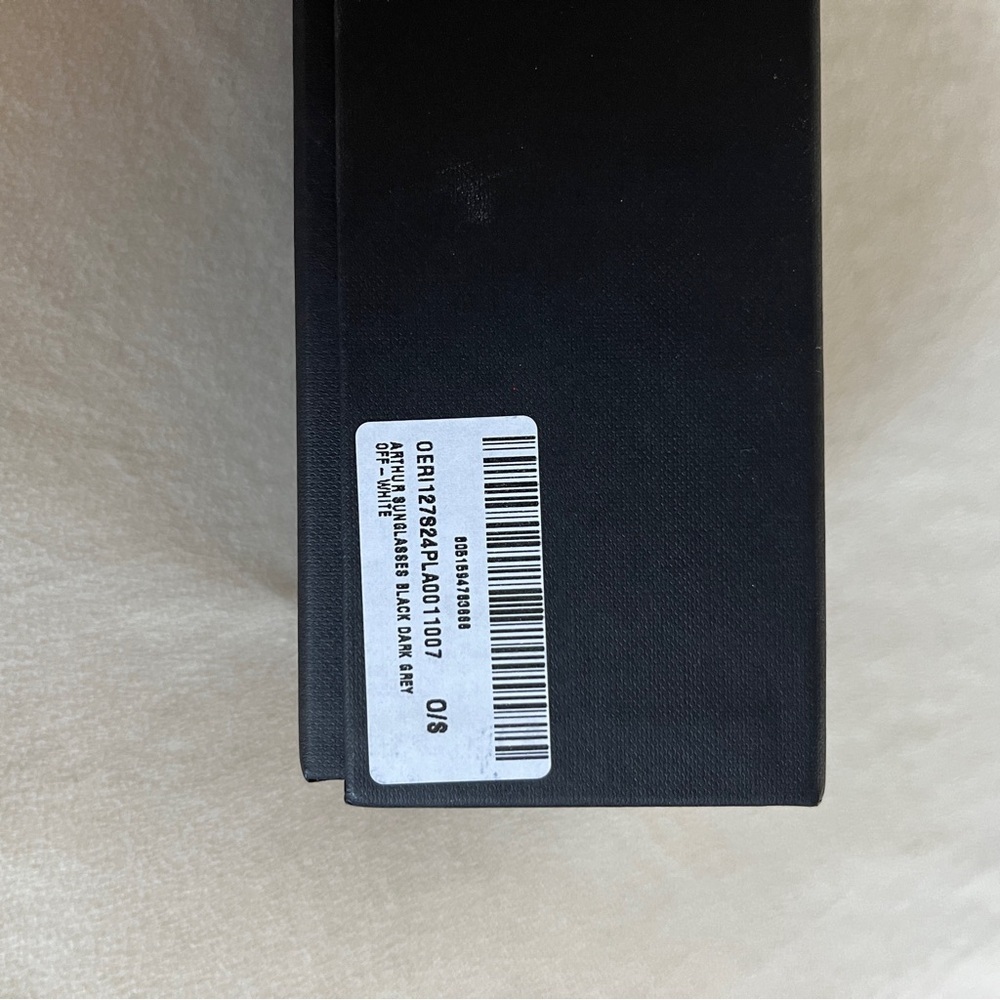 Off-White Arthur Sunglasses OERI016C99PLA0011007 Black Frame Dark Grey Lens - Picture 9 of 9